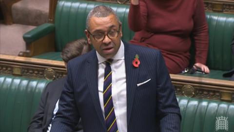 James Cleverly MP speaking in the House of Commons